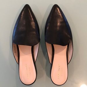COLE haan black leather mule